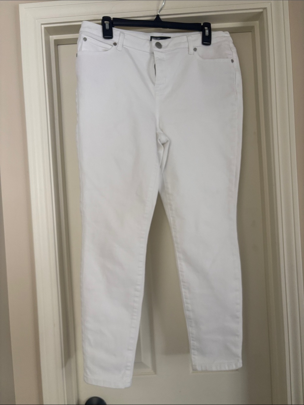 Simply Vera Vera Wang White Skinny Jeans size 12
